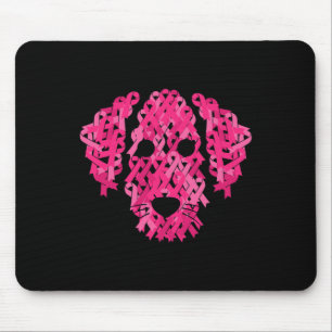 Mousepad Cão de Fita Consciência do Cancer da Mama Inspirac