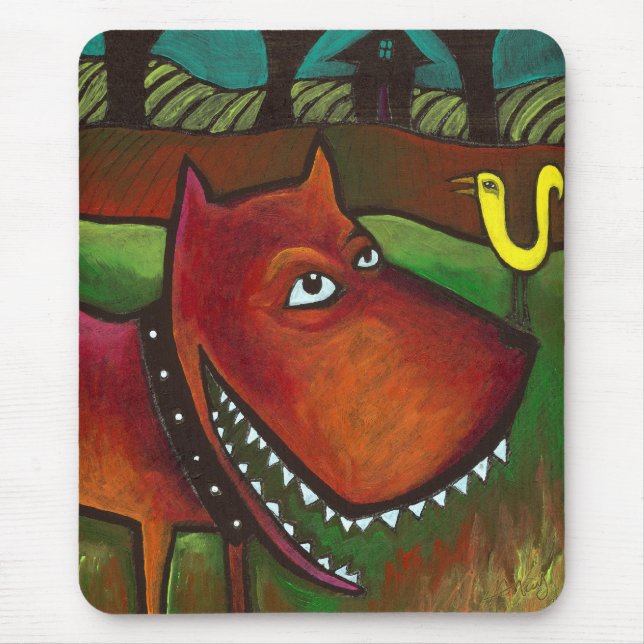 Mousepad Cão de jarda: Tapete do rato (Frente)