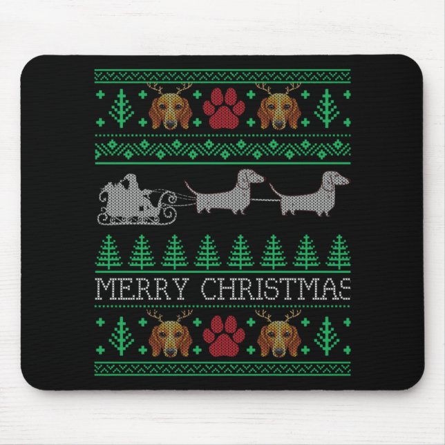 Mousepad Cão-De-Lixeira De Natal (Frente)