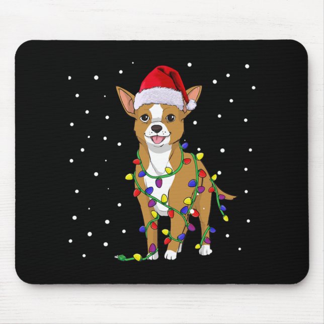Mousepad Cão de Natal Chihuahua (Frente)