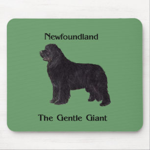 Mousepad Cão de Terra Nova o gigante delicado