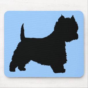 Mousepad Cão de Westie (preto)