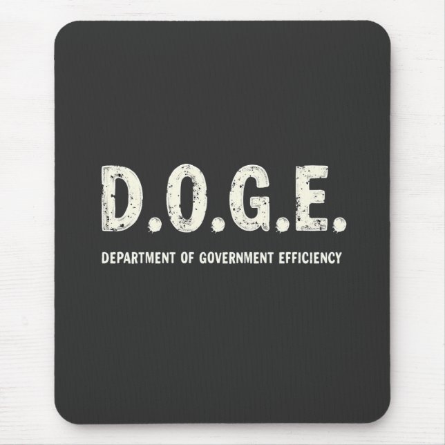 Mousepad Cão Do Departamento De Eficiência Do Governo (Frente)