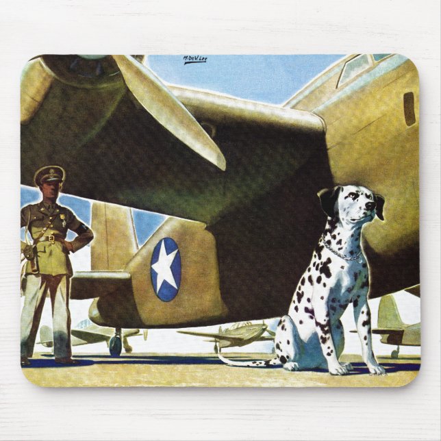 Mousepad Cão do Exército (Frente)