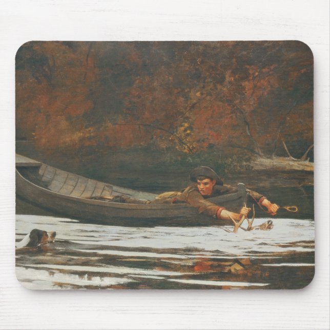 Mousepad Cão e caçador, 1892 (óleo em canvas) (Frente)
