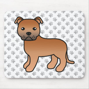 Mousepad Cão e patas de cartoon lindas - escrivão