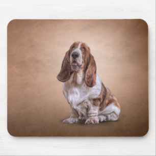 Mousepad Cão engraçado de tiragem de Basset Hound