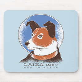 Mousepad Cão Espacial Soviético de Laika 1957