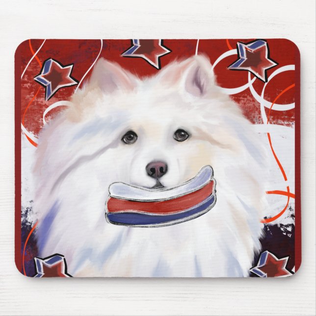 Mousepad Cão esquimó americano (Frente)
