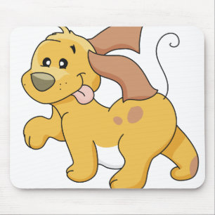 Mousepad Cão feliz de Brown