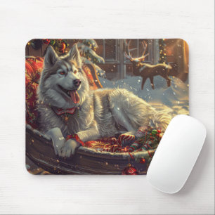 Mousepad Cão Festivo Festeiro Finlandês