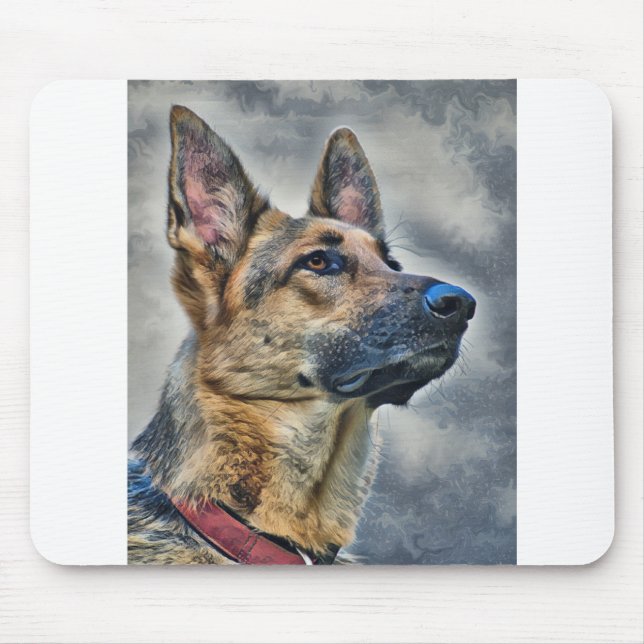 Mousepad Cão german shepherd (Frente)