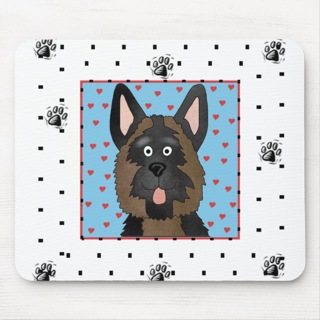 Mousepad Cão german shepherd (Frente)