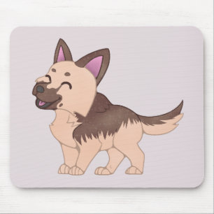 Mousepad Cão German shepherd Kawaii