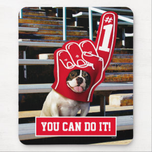 Mousepad Cão Na Mão De Espuma