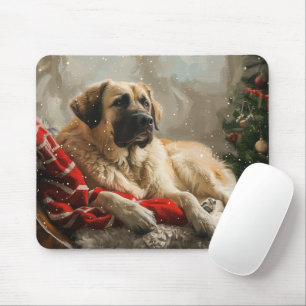 Mousepad Cão Pastor da Anatólia Natal Festivo