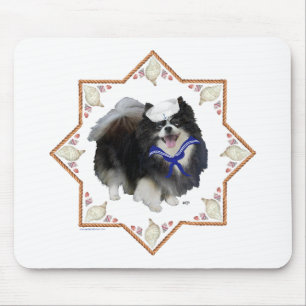 Mousepad Cão Pomerânia com Conchas