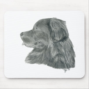 Mousepad cão preto de Terra Nova