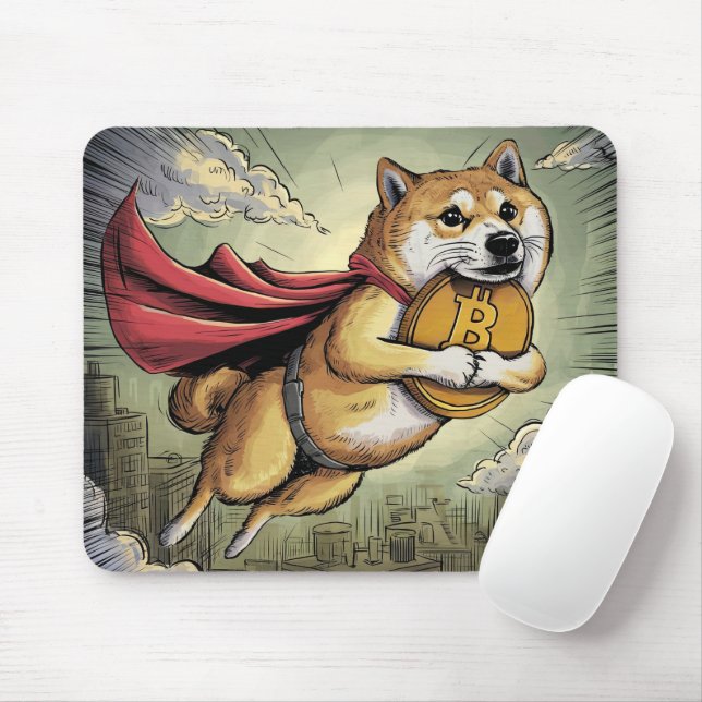 Mousepad Cão Shiba Inu (Com mouse)