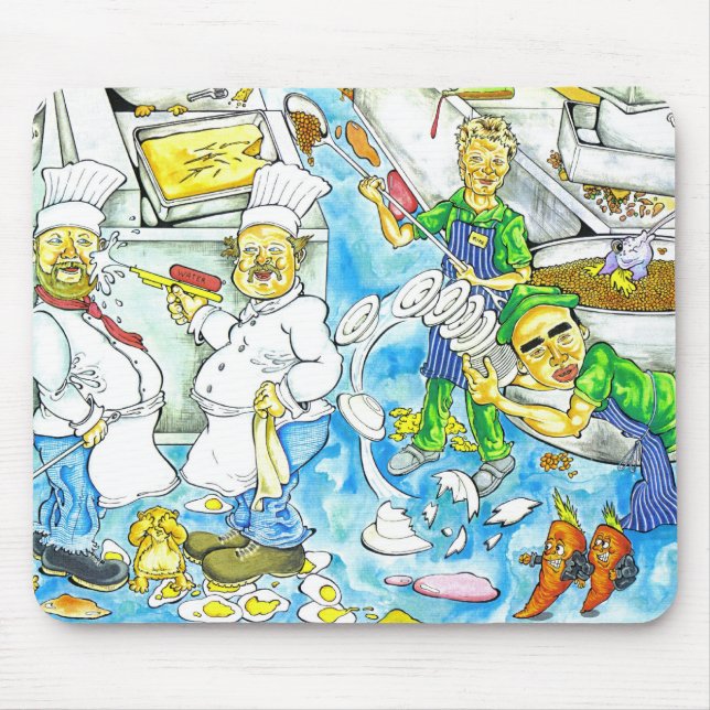 Mousepad Caos da cozinha (Frente)