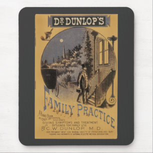 Mousepad Capa de Livro Antigo Prática Familiar do Doutor Du