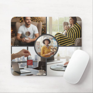 Mousepad Capa de Mouse Personalizada com Cinco Fotos Elegan