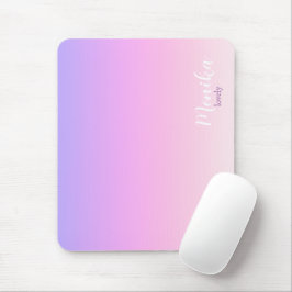 Mousepad Capa para iPad air com design ombre violeta e rosa