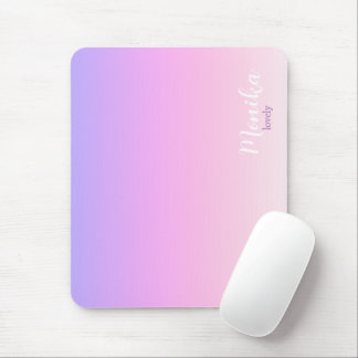 Mousepad Capa para iPad air com design ombre violeta e rosa