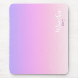 Mousepad Capa para iPad air com design ombre violeta e rosa
