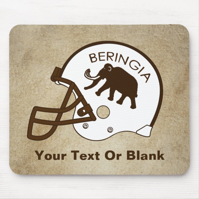 Mousepad Capacete de Futebol da Universidade de Beringia (Frente)