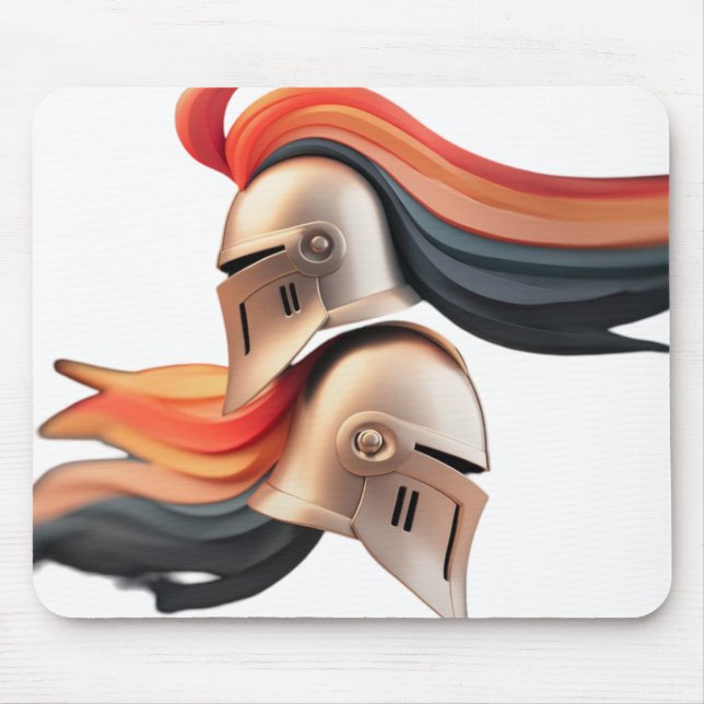 Mousepad capacetes de cavaleiro (Frente)