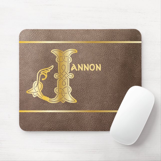 Mousepad Capital Decorativo do Nó Celta do século XVI J (Com mouse)