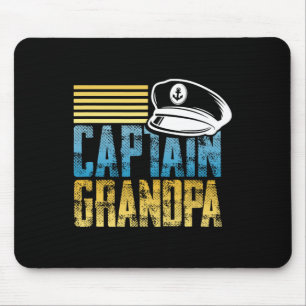 Mousepad Capitão Avô - Navegando Capitão Chapéu - Boat Love