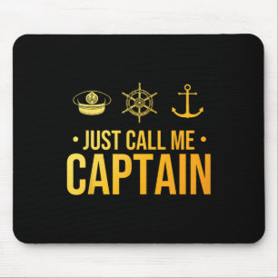 Mousepad Capitão de Barco Legal Arte Para Homens Mulheres V