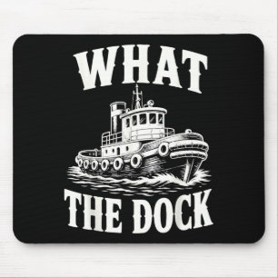 Mousepad Capitão engraçado de rebocador operador de barco d