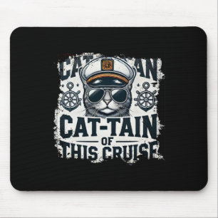 Mousepad Capitão Gatinho do Kit de Férias Marítimas do Navi