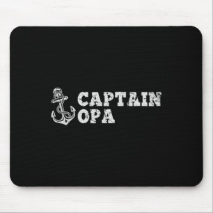 Mousepad Capitão Opa Navegando Embarcação Vintage Âncora de