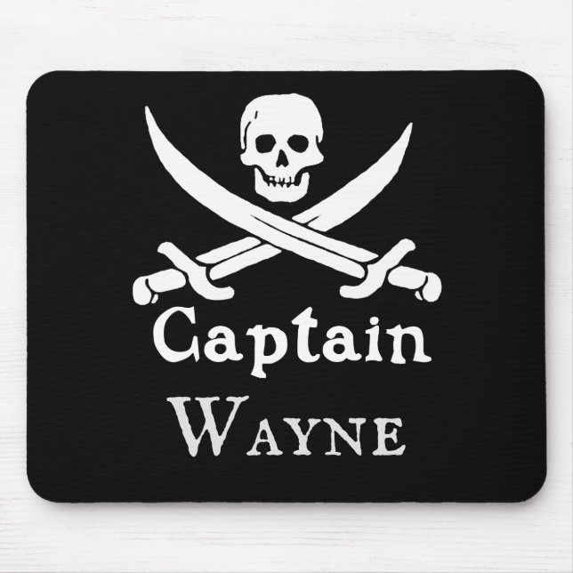 Mousepad Capitão Pirata Personalizado (Frente)