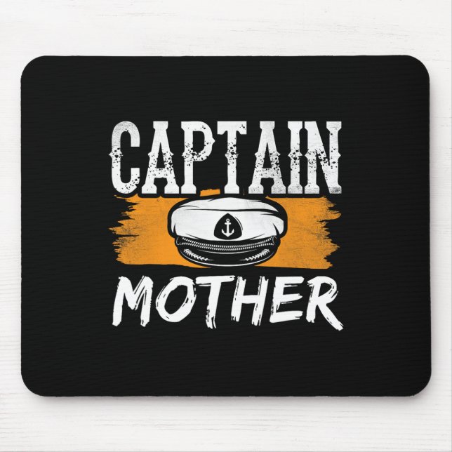 Mousepad Capitão Tripulação do Barco Mãe Mamãe Mãe Mãe (Frente)