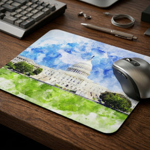 Mousepad Capitol dos Estados Unidos em Washington DC Aquare