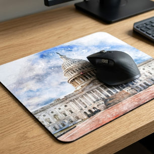 Mousepad Capitólio dos Estados Unidos fecha em Washington D