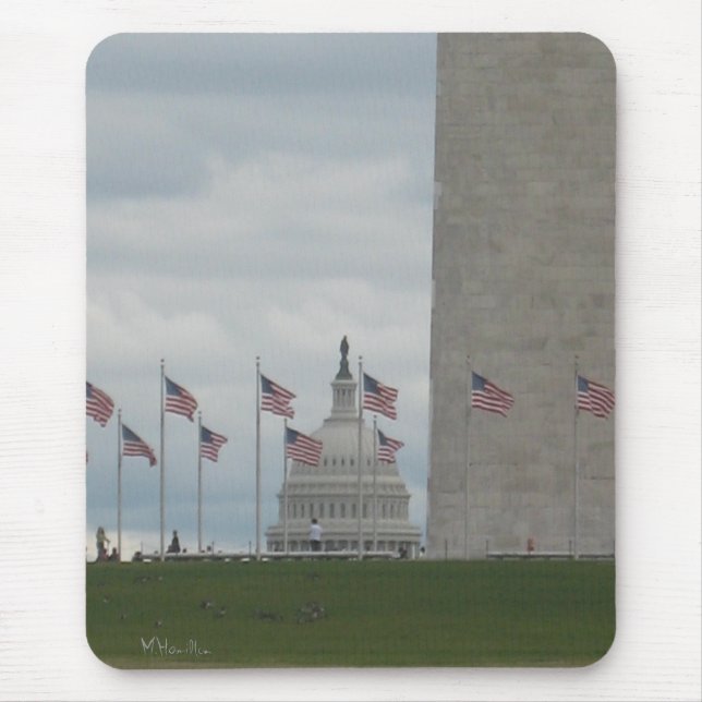 Mousepad Capitólio dos EUA e Monumento a Washington (Frente)