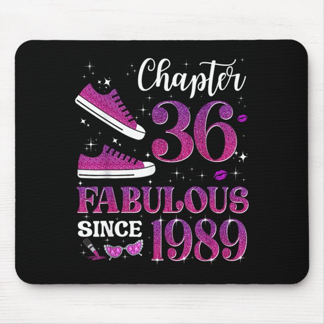 Mousepad Capítulo 36 Fabuloso Desde 1989 Garota de Aniversá (Frente)