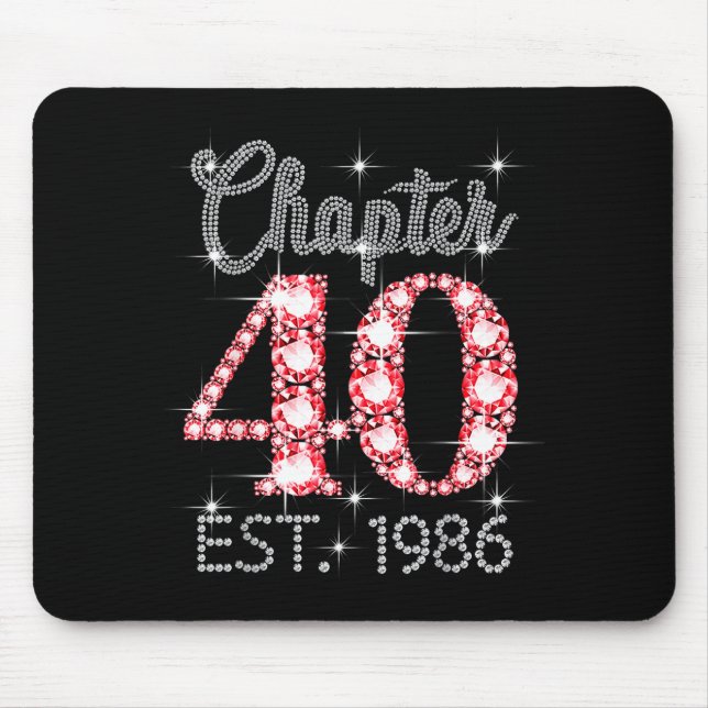 Mousepad Capítulo 40 Est 1986 Feliz Aniversário de 40 anos  (Frente)
