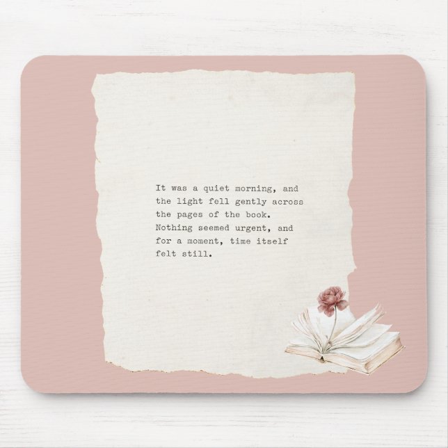 Mousepad Capítulo do Livro Rosa Vermelha (Frente)