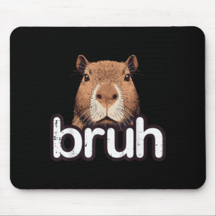 Mousepad Capivara Bruh Engraçado Capy Meme Roedor Homens Me