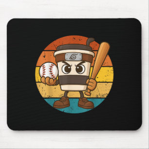 Mousepad Cappuccino Ino Baseball Cute Brainrot Memória Ital