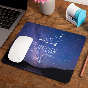 Mousepad Capricórnio Constelação Zodiac Personalizada