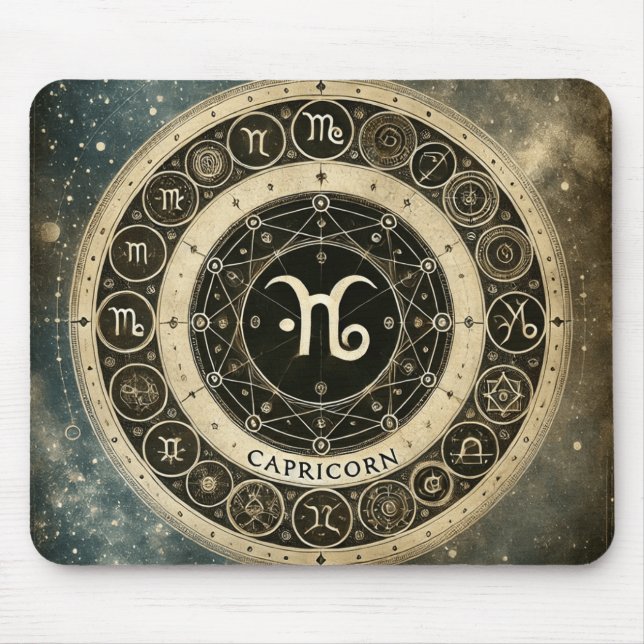 Mousepad Capricórnio - O Arquiteto do Eterno (Frente)