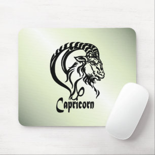 Mousepad Capricórnio o Bode Marinho Zodíaco Verde